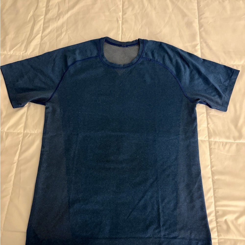Lululemon Metal Vent Tech Short Sleeve Shirt Cobalt Blue